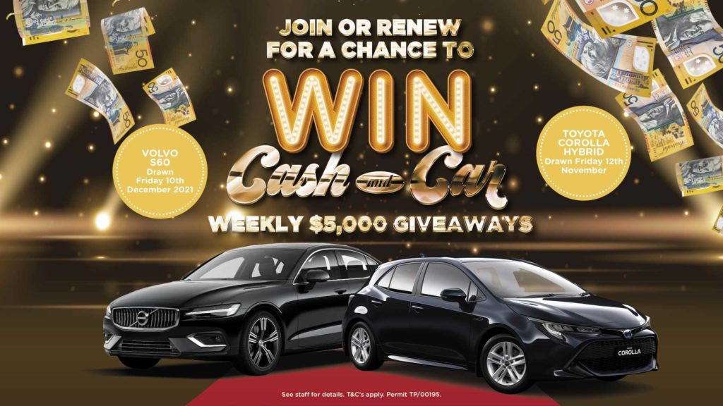 Cash and Car Giveaway Panthers Penrith