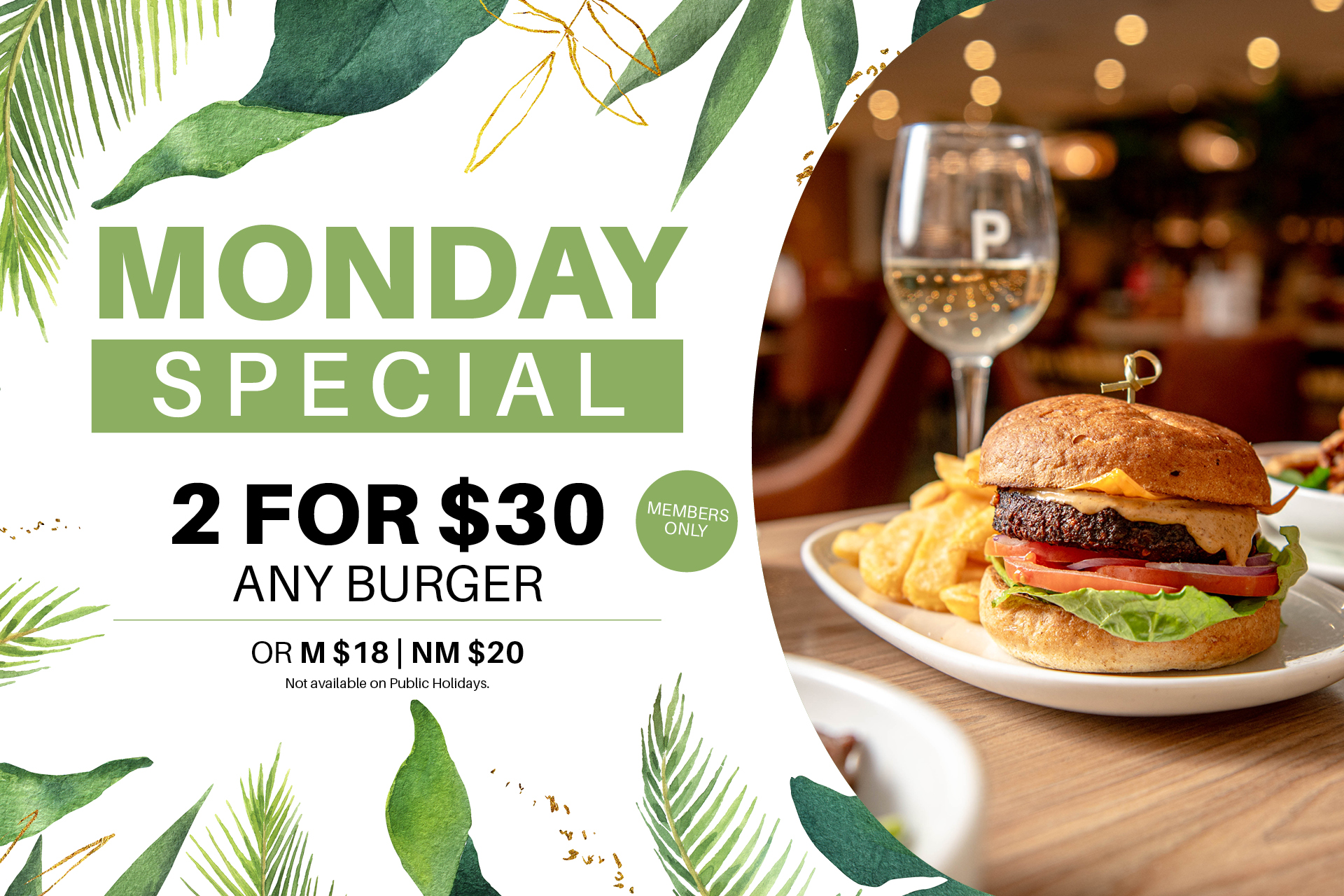 Monday Burger Special