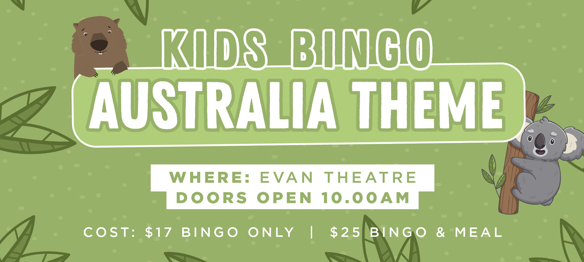 Kids Bingo: Australia Theme