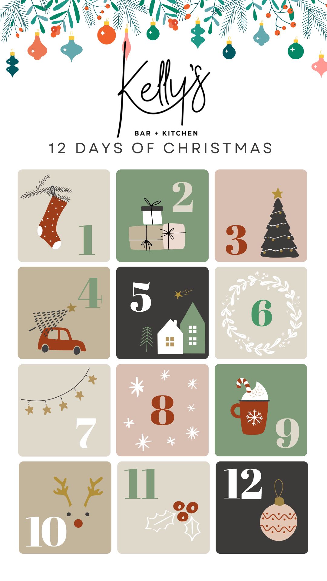 Kellys 12 days of xmas 