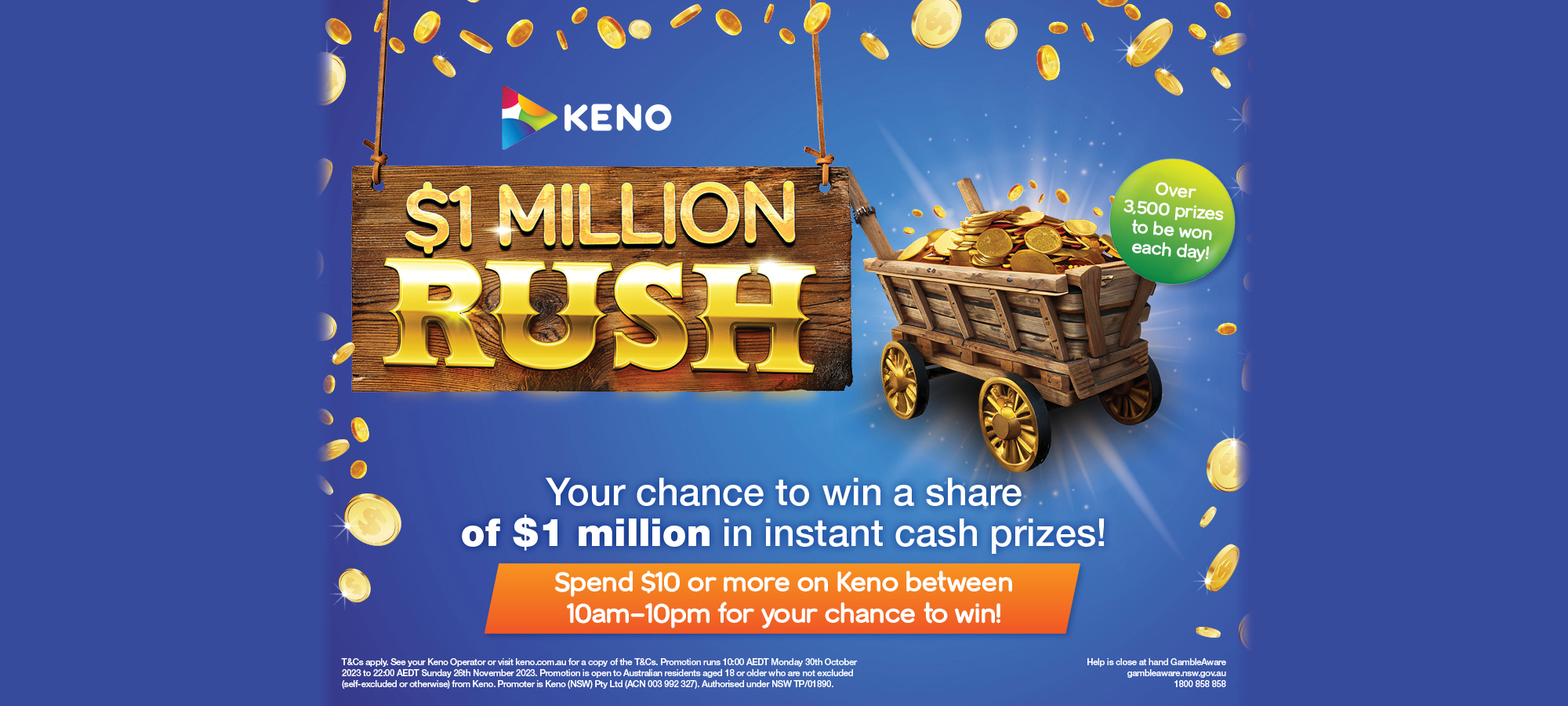 Keno $1 Million Rush.