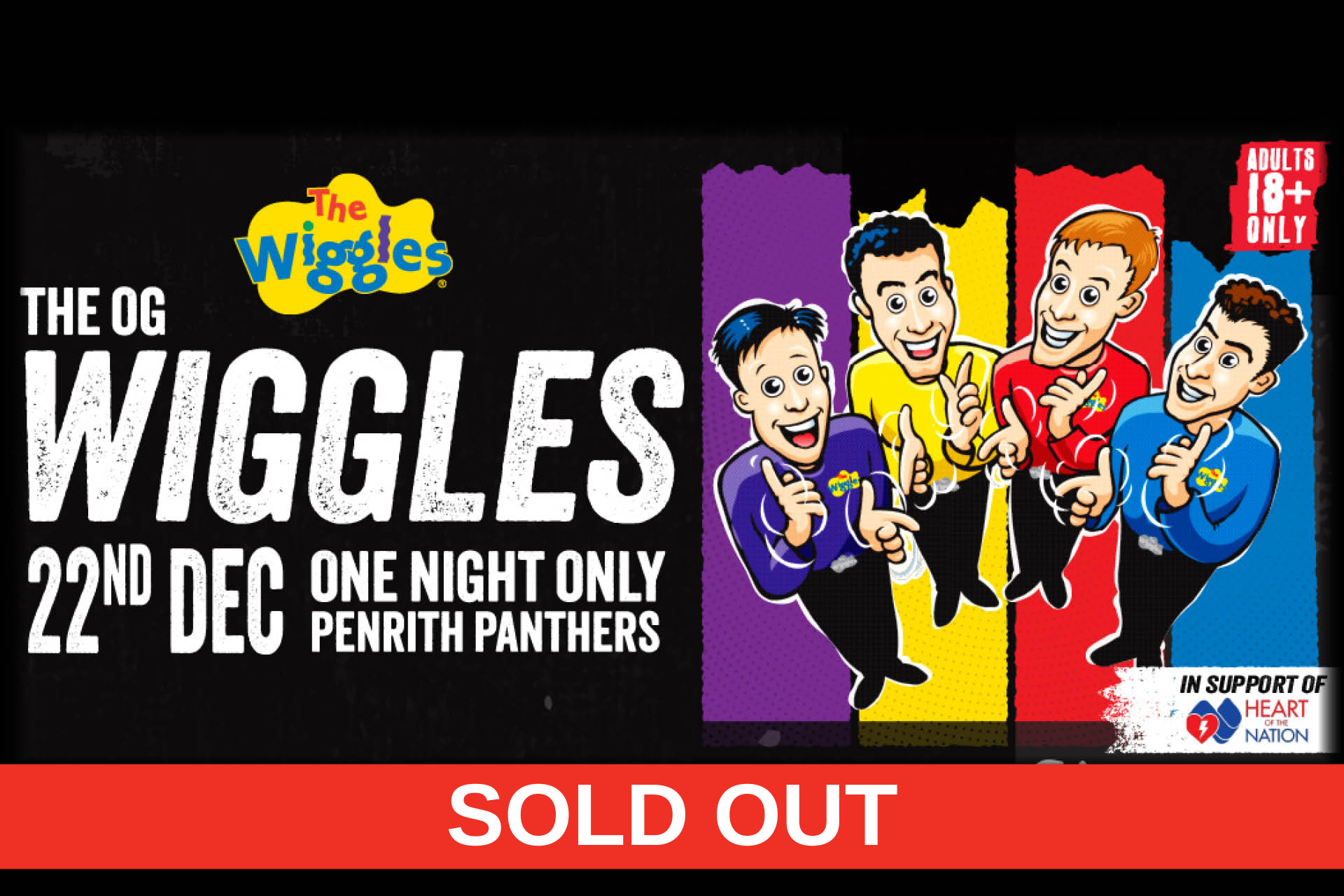 SOLD OUT - The OG Wiggles (18+) - Panthers Penrith