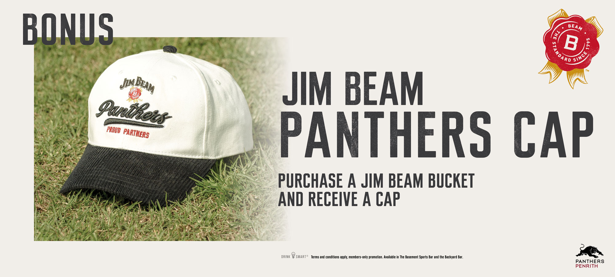 Limited Edition Jim Beam X Panthers Caps!