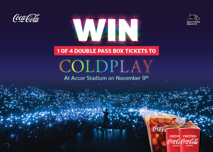 WIN Coldplay Double Pass Box Tickets