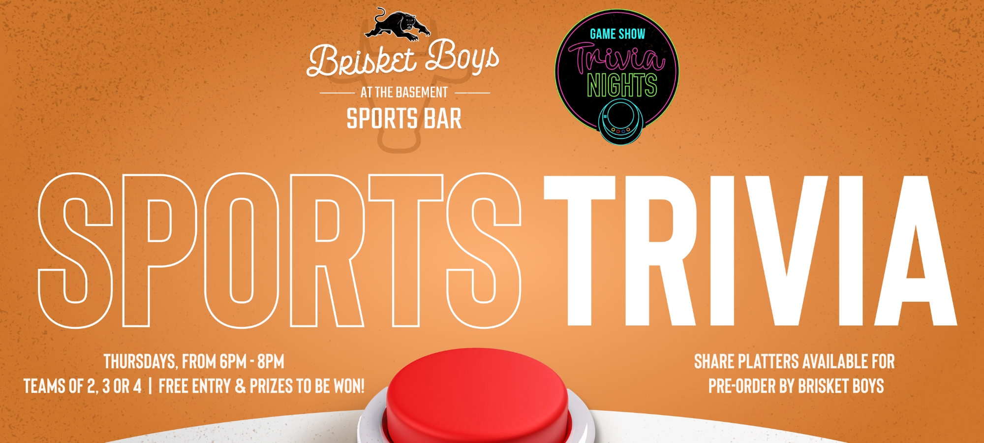 Sports-Themed Trivia at Brisket Boys