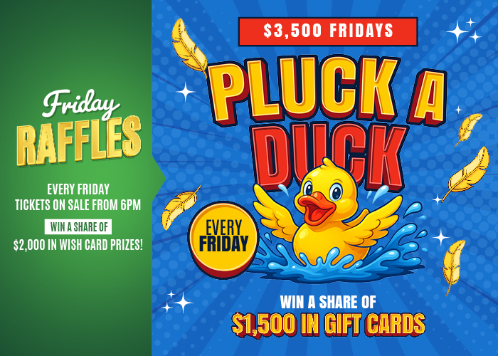 $1,500 Pluck A Duck
