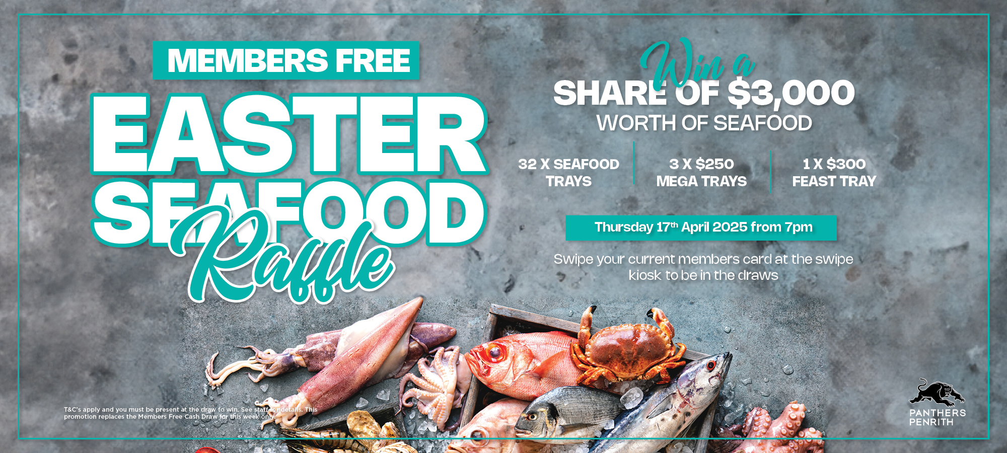 $3000 EASTER SEAFOOD RAFFLE