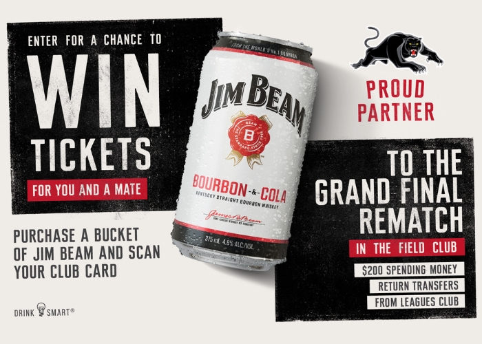 Jim Beam Win Tickets for You & a Mate