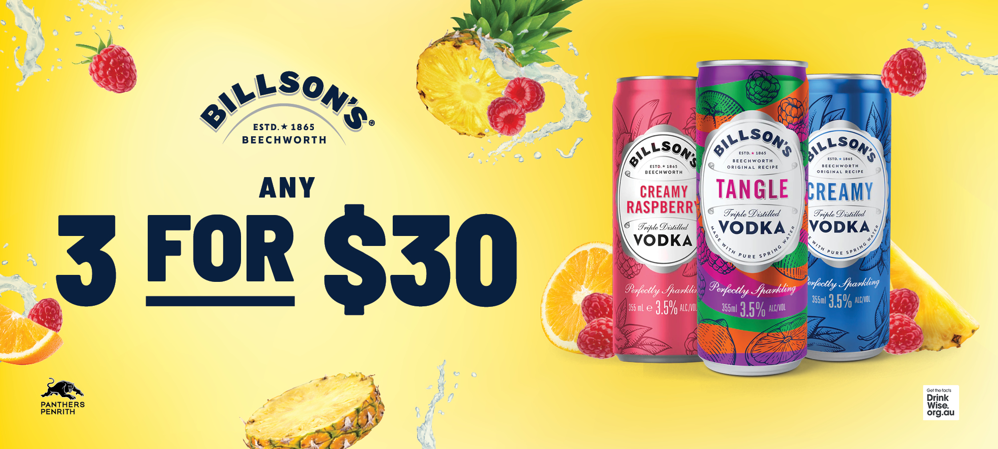 3 for $30 Billson’s