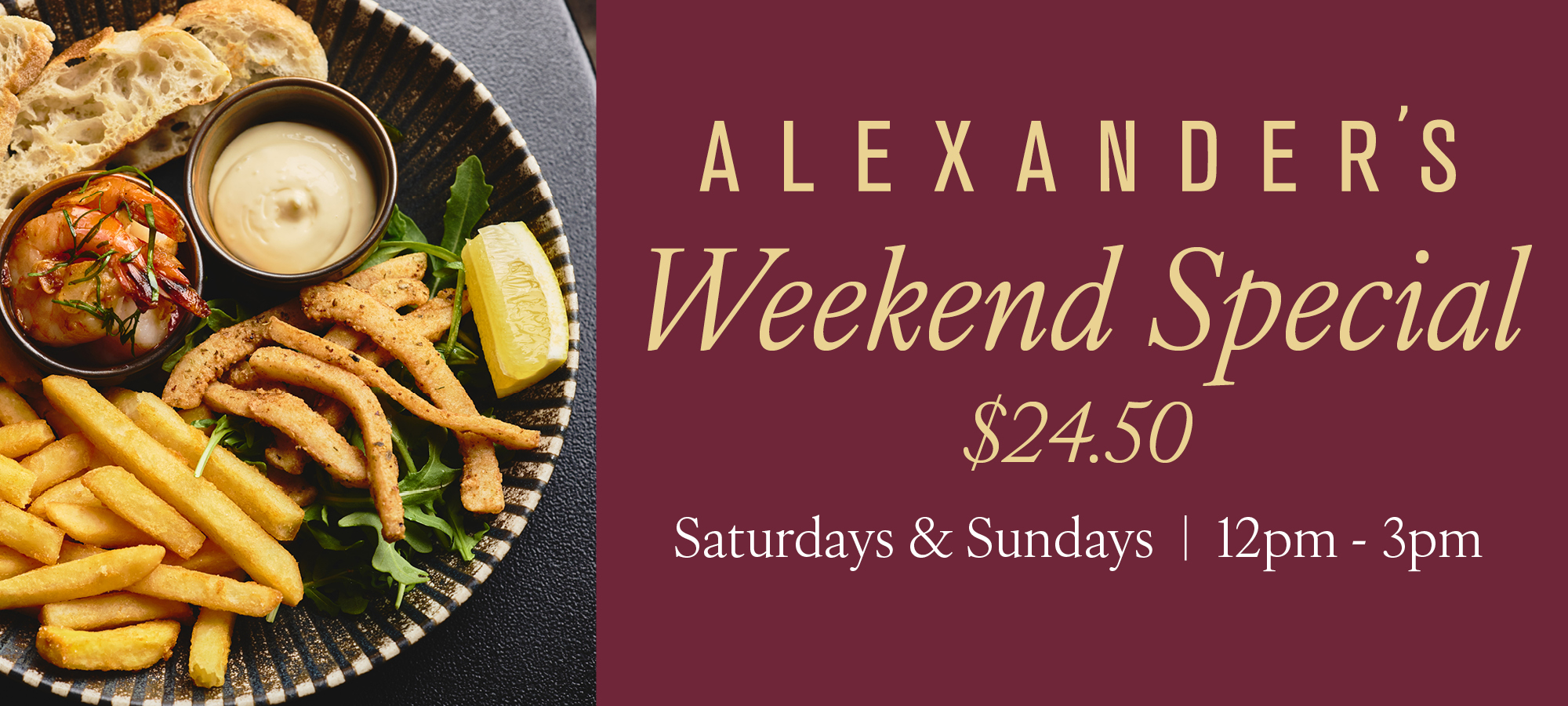 Alexander’s Weekend Special