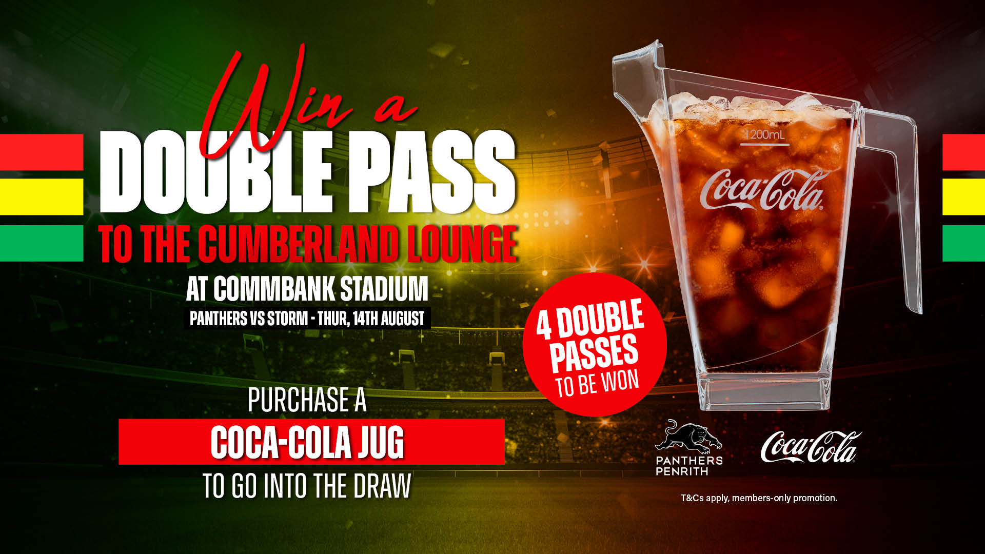Win a Double Pass to Panthers V Storm