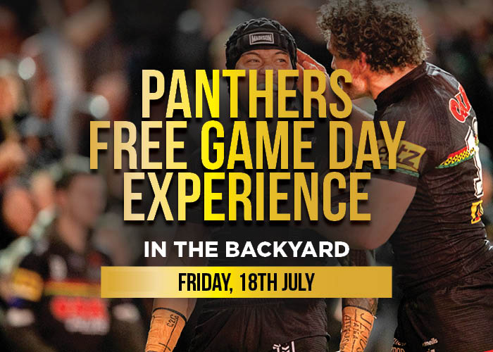 Panthers V Rabbitohs – Free Game Day Experience