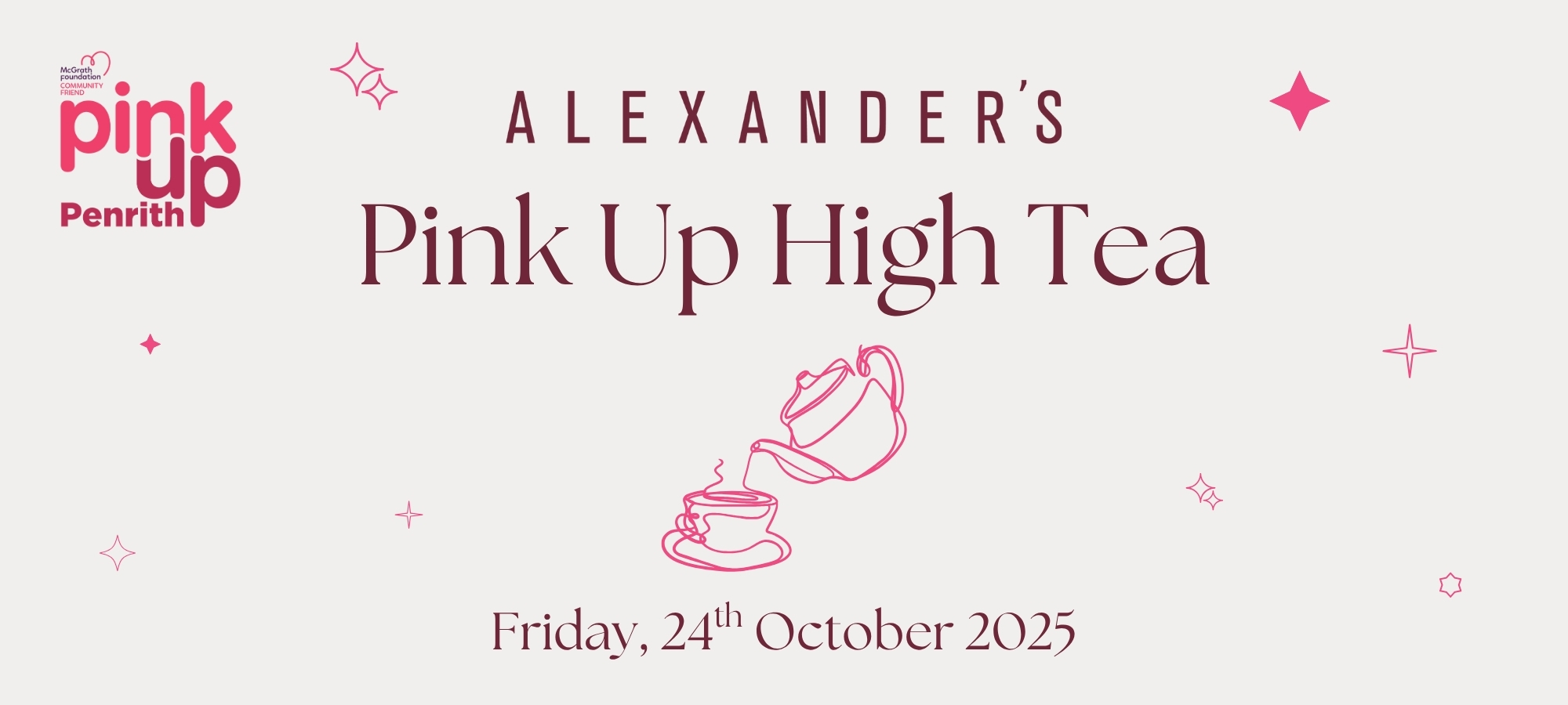Alexander’s Pink Up High Tea