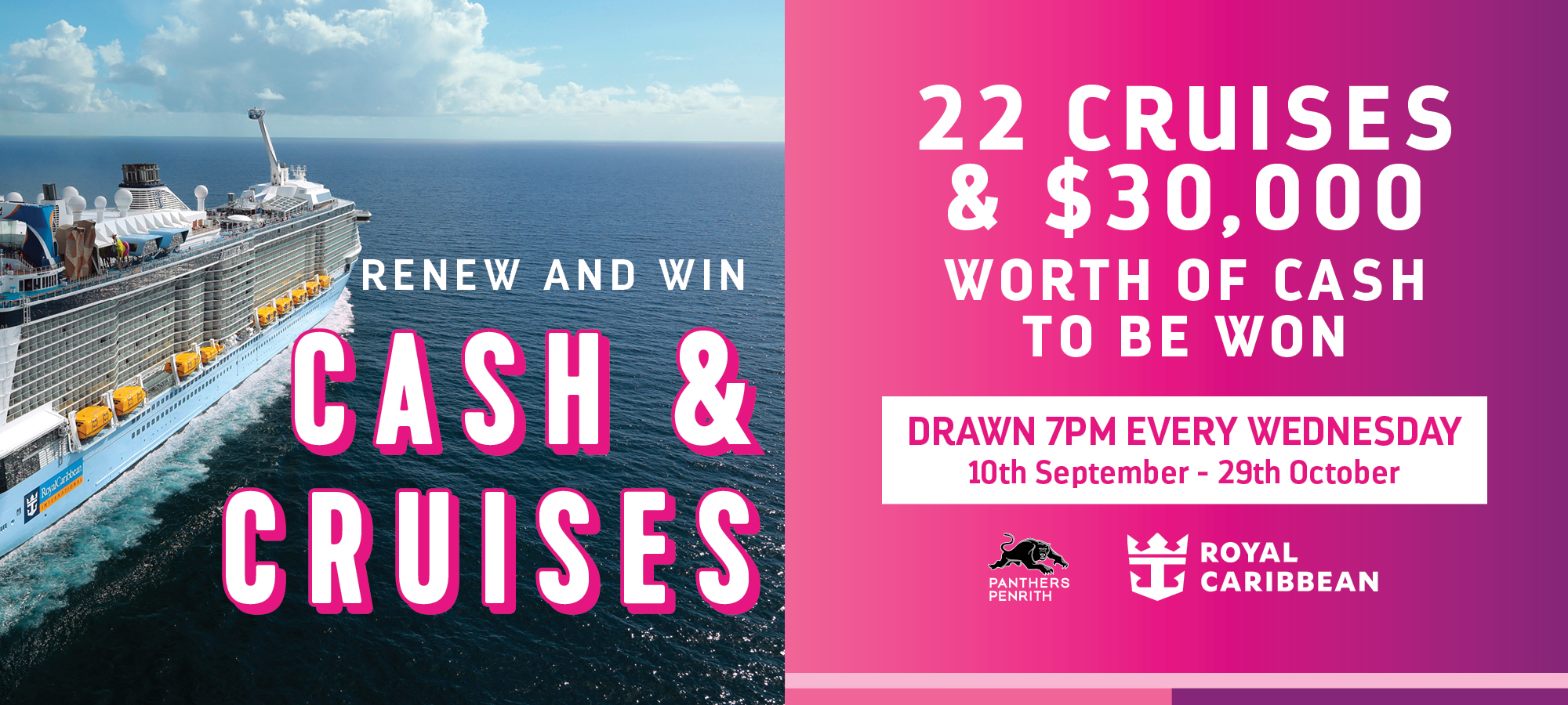 RENEW AND WIN | Cash & Cruises