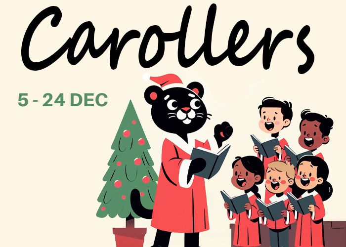 Carollers at Panthers