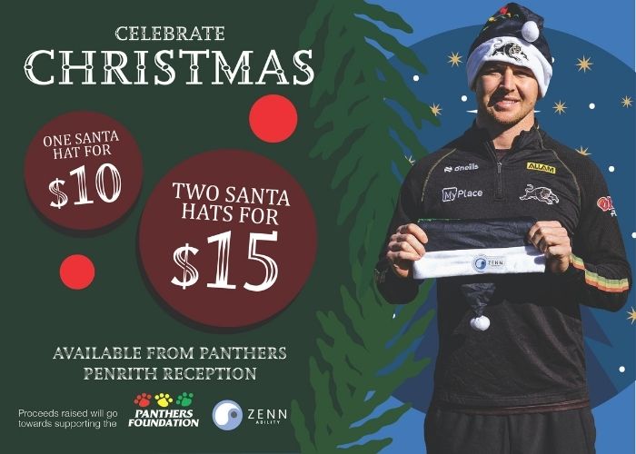 Panthers Santa Hats