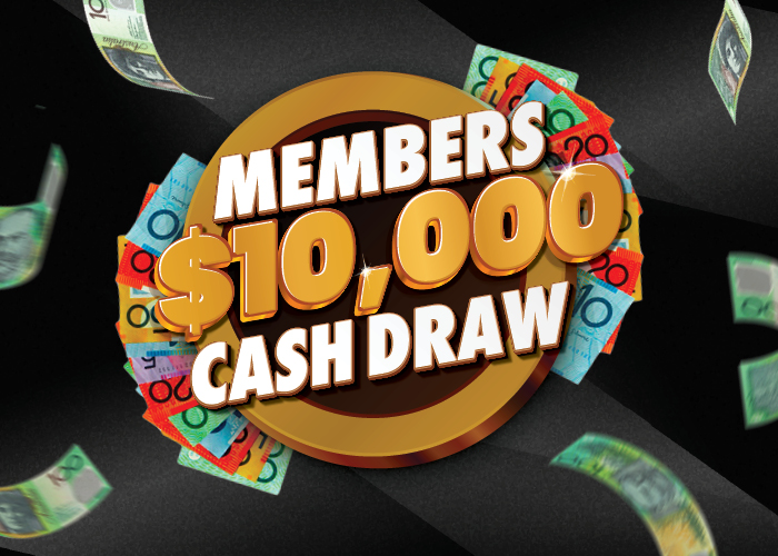 DECEMBER $10,000 CASH DRAW – MUST BE WON