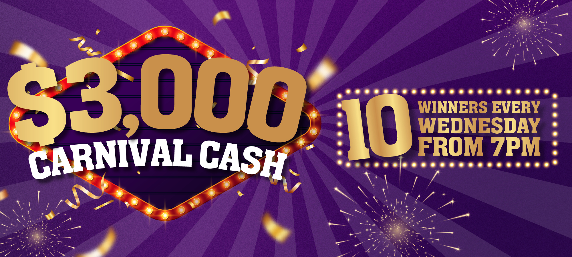 $3,000 CASH CARNIVAL