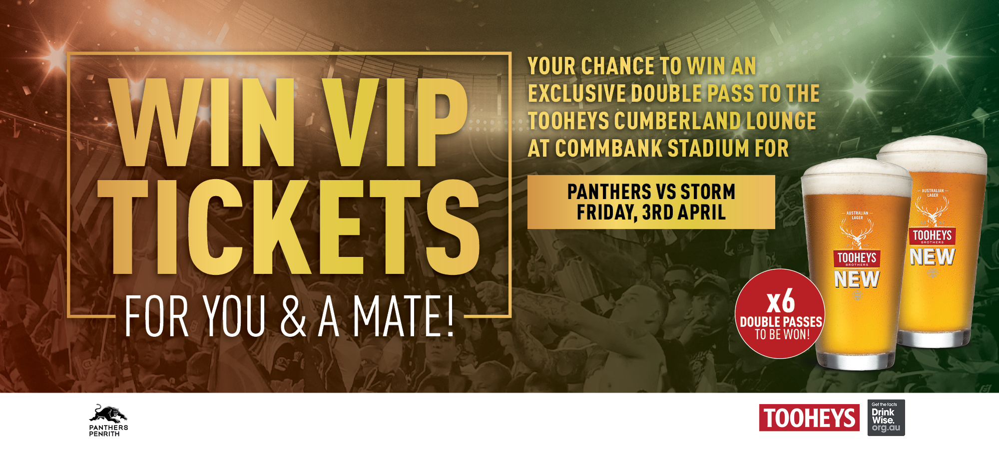 Win VIP Tickets For You & A Mate
