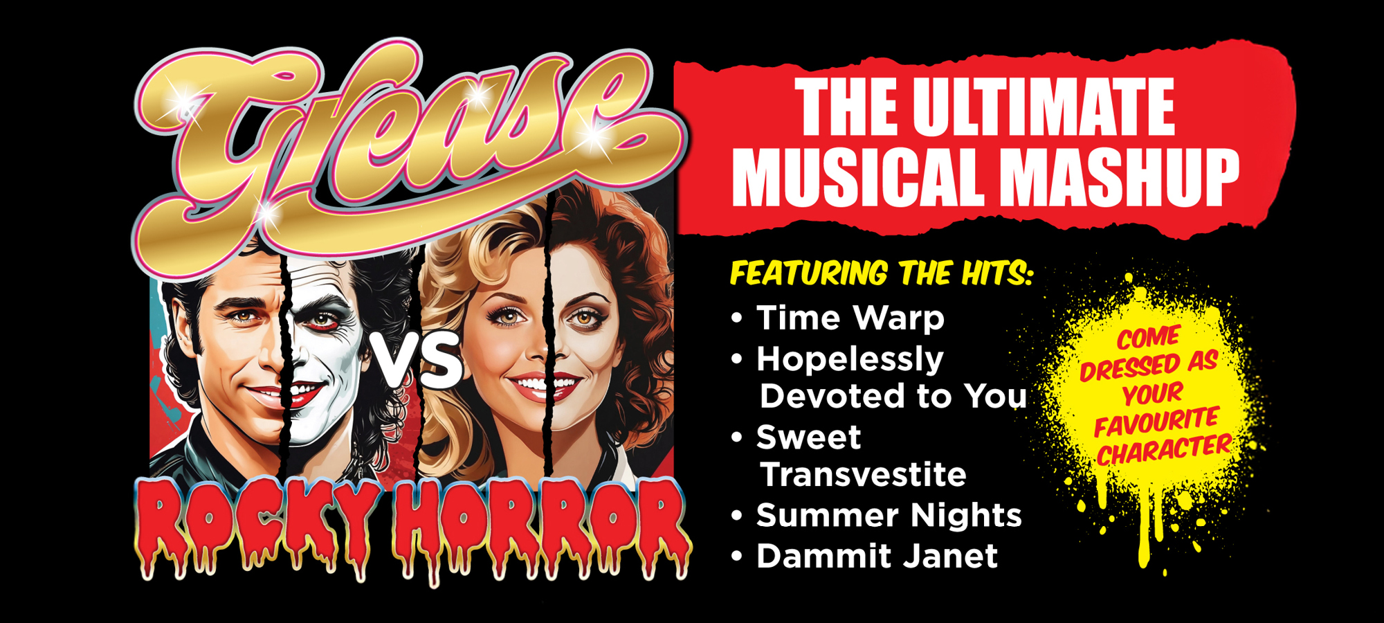 Grease Vs Rocky Horror: The Ultimate Musical Mash Up