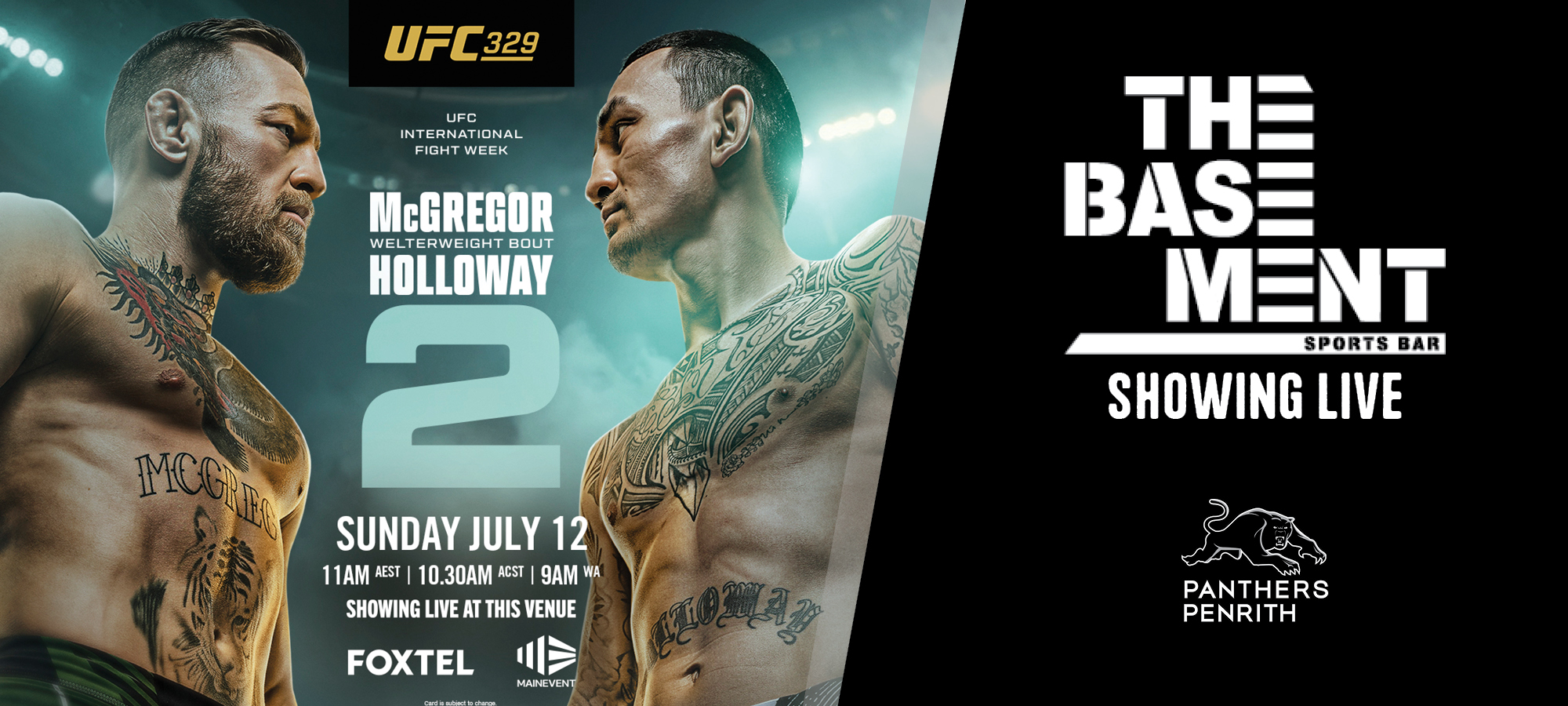 UFC 329: McGregor vs Holloway 2