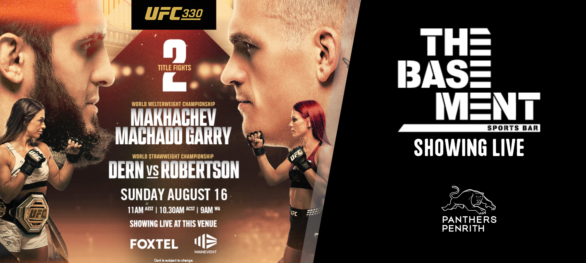 UFC 330: Makhachev vs Machado Garry