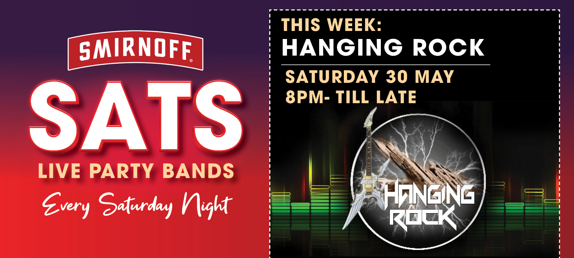 Smirnoff Sats: Hanging Rock