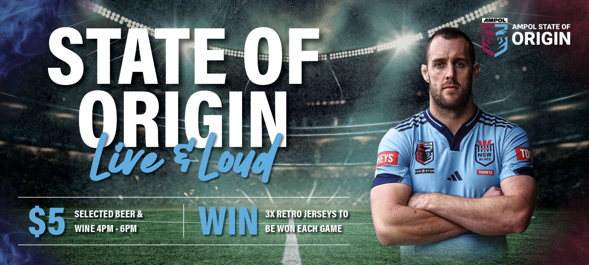 Win A Tooheys State Of Origin Retro Jersey