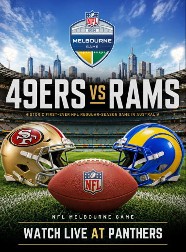 NFL MELBOURNE GAME | 49ERS V RAMS