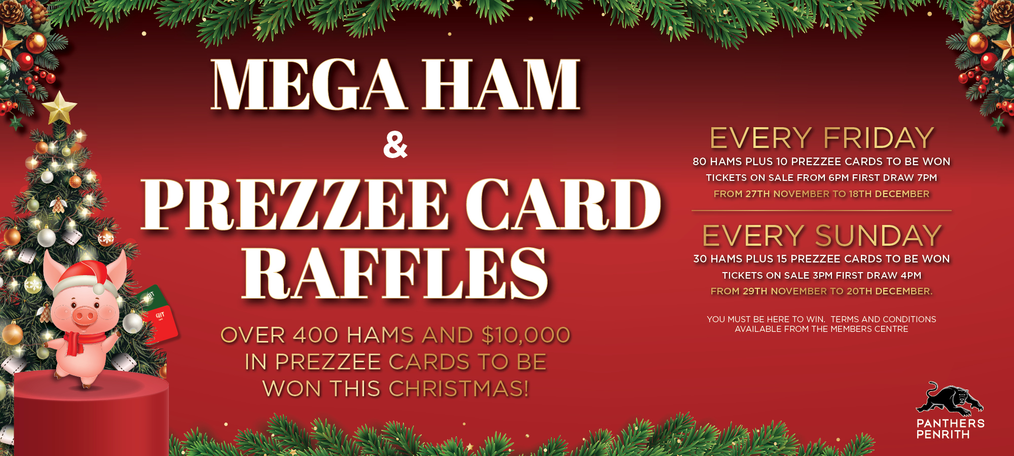 Christmas Ham Raffles event artwork
