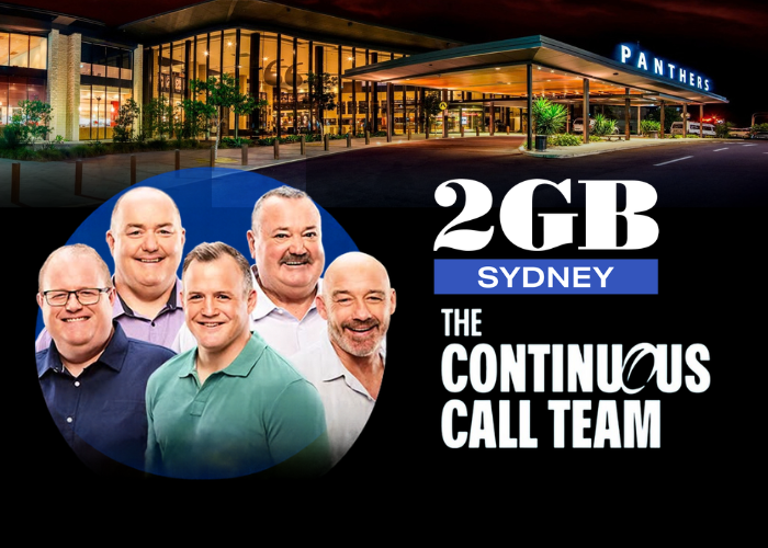 2GB’s Continuous Call Team LIVE at Panthers