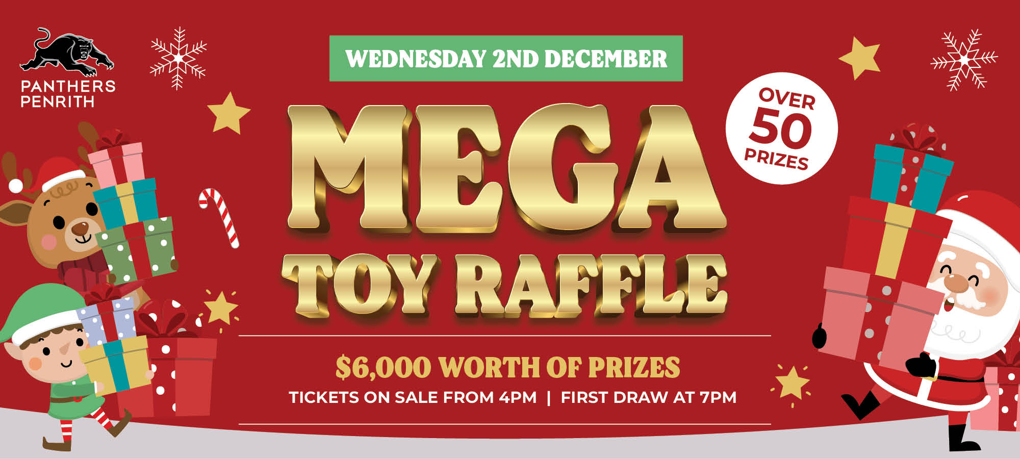 Christmas Mega Toy Raffle event artwork